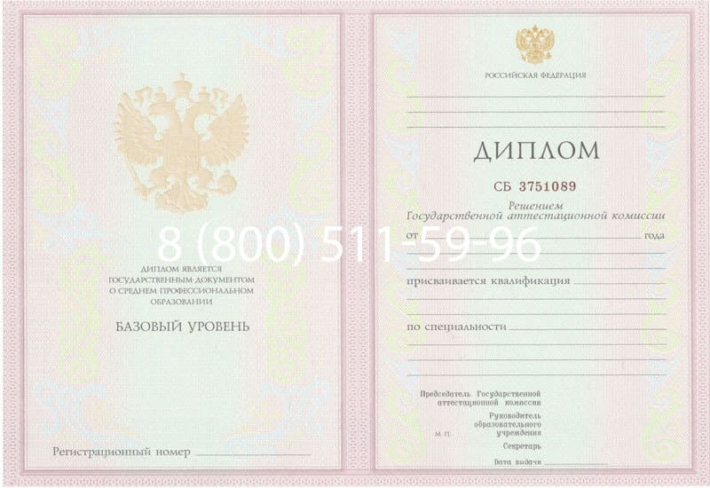 Купить Диплом о среднем образовании 2003-2006 годов в Волжском