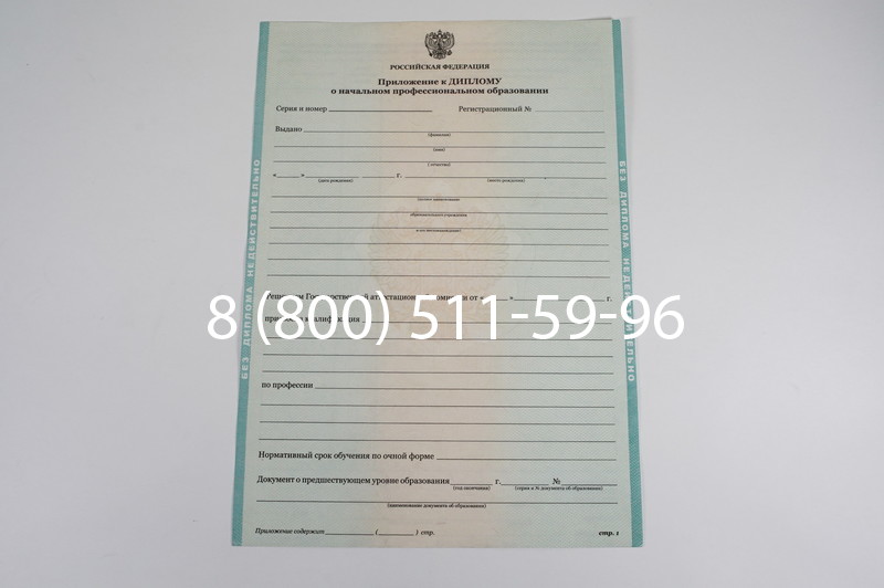 Диплом ПТУ 2014-2024 года в Волжском