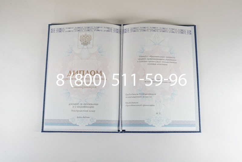 Диплом техникума 2014-2024 года в Волжском